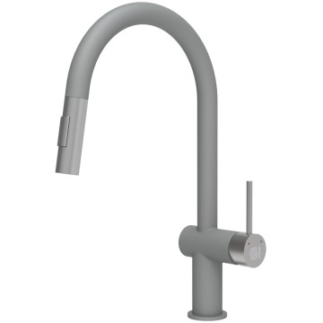 Kuchyňská baterie StrongSinks S3 Neris Šedá, nerezová koncovka
