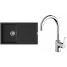 Set StrongSinks S3 (dřez Zala 860 Černá + baterie Rhona Chrom)