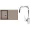 Set StrongSinks S3 (dřez Zala 860 Béžová + baterie Garonne Chrom)