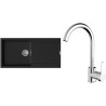Set StrongSinks S3 (dřez Zala 1000 Černá + baterie Seina Chrom)