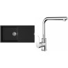 Set StrongSinks S3 (dřez Zala 1000 Černá + baterie Stréva Chrom)