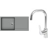 Set StrongSinks S3 (dřez Zala 1000 Šedá + baterie Garonne Chrom)