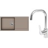 Set StrongSinks S3 (dřez Zala 1000 Béžová + baterie Garonne Chrom)