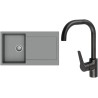Set StrongSinks S3 (dřez Zala 860 Šedá + baterie Garonne Černá matná)