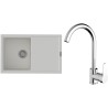 Set StrongSinks S3 (dřez Labe 780 Bílá + baterie Seina Chrom)