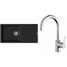 Set StrongSinks S3 (dřez Labe 1000 Černá + baterie Rhona Chrom)