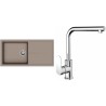 Set StrongSinks S3 (dřez Labe 1000 Béžová + baterie Stréva Chrom)