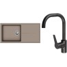 Set StrongSinks S3 (dřez Labe 1000 Béžová + baterie Garonne Černá matná)