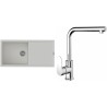 Set StrongSinks S3 (dřez Labe 1000 Bílá + baterie Stréva Chrom)