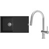 Set StrongSinks S3 (dřez Zala 860 Černá + baterie Neris Celonerez)