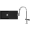 Set StrongSinks S3 (dřez Zala 1000 Černá + baterie Neris Celonerez)
