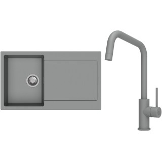 Set StrongSinks S3 (dřez Zala 860 Šedá + baterie Arda Šedá)