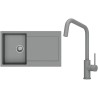 Set StrongSinks S3 (dřez Zala 860 Šedá + baterie Arda Šedá)