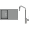 Set StrongSinks S3 (dřez Zala 860 Šedá + baterie Arda Nerez)