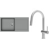 Set StrongSinks S3 (dřez Zala 1000 Šedá + baterie Neris Celonerez)