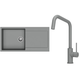 Set StrongSinks S3 (dřez Zala 1000 Šedá + baterie Arda Šedá)