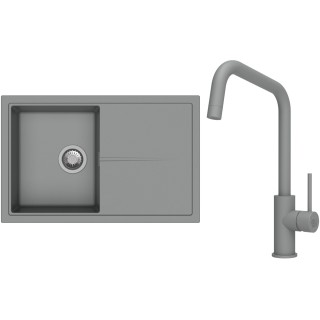 Set StrongSinks S3 (dřez Labe 780 Šedá + baterie Arda Šedá)