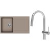 Set StrongSinks S3 (dřez Zala 860 Béžová + baterie Neris Celonerez)