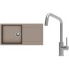 Set StrongSinks S3 (dřez Zala 1000 Béžová + baterie Arda Nerez)