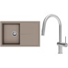 Set StrongSinks S3 (dřez Labe 780 Béžová + baterie Neris Celonerez)