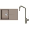 Set StrongSinks S3 (dřez Labe 780 Béžová + baterie Arda Béžová)