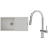 Set StrongSinks S3 (dřez Zala 1000 Bílá + baterie Neris Celonerez)