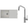 Set StrongSinks S3 (dřez Labe 1000 Bílá + baterie Arda Nerez)