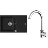 Set StrongSinks S3 (dřez Vardar 780 Černá + baterie Seina Chrom)