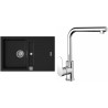 Set StrongSinks S3 (dřez Vardar 780 Černá + baterie Stréva Chrom)