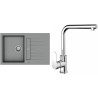 Set StrongSinks S3 (dřez Vardar 780 Šedá + baterie Stréva Chrom)