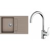 Set StrongSinks S3 (dřez Vardar 780 Béžová + baterie Rhona Chrom)