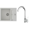Set StrongSinks S3 (dřez Vardar 615 Bílá + baterie Seina Chrom)