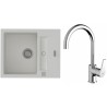 Set StrongSinks S3 (dřez Vardar 615 Bílá + baterie Rhona Chrom)