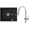 Set StrongSinks S3 (dřez Vardar 615 Černá + baterie Neris Celonerez)