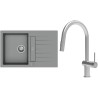 Set StrongSinks S3 (dřez Vardar 780 Šedá + baterie Neris Celonerez)