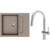Set StrongSinks S3 (dřez Vardar 615 Béžová + baterie Neris Celonerez)