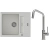 Set StrongSinks S3 (dřez Vardar 615 Bílá + baterie Arda Nerez)