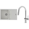 Set StrongSinks S3 (dřez Vardar 780 Bílá + baterie Neris Celonerez)