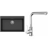 Set StrongSinks S3 (dřez Ipel 780 Černá + baterie Stréva Chrom)