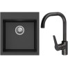 Set StrongSinks S3 (dřez Ipel 460 Černá + baterie Garonne Černá matná)