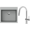Set StrongSinks S3 (dřez Ipel 560 Šedá + baterie Neris Celonerez)