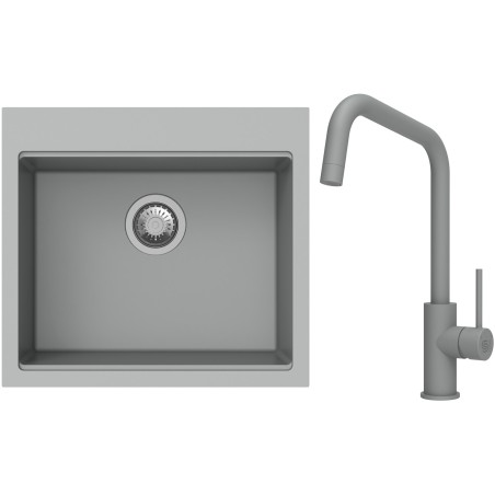 Set StrongSinks S3 (dřez Ipel 560 Šedá + baterie Arda Šedá)