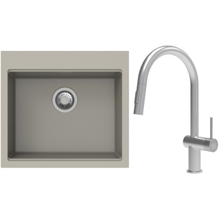 Set StrongSinks S3 (dřez Ipel 560 Béžová + baterie Neris Celonerez)