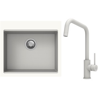 Set StrongSinks S3 (dřez Ipel 560 Bílá + baterie Arda Bílá)