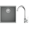 Set StrongSinks S3 (dřez Hron 430 Šedá + baterie Seina Chrom)