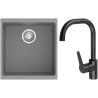 Set StrongSinks S3 (dřez Hron 430 Šedá + baterie Garonne Černá matná)