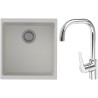 Set StrongSinks S3 (dřez Hron 430 Bílá + baterie Garonne Chrom)