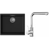 Set StrongSinks S3 (dřez Hron 530 Černá + baterie Stréva Chrom)