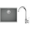 Set StrongSinks S3 (dřez Hron 530 Šedá + baterie Seina Chrom)