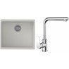 Set StrongSinks S3 (dřez Hron 530 Bílá + baterie Stréva Chrom)